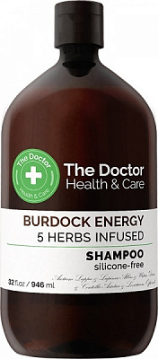 Шампунь The Doctor Health&Care BURDOCK ENERGY 5 HERBS INFUSED 946 мл 974 г