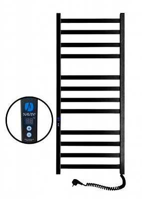 Полотенцесушитель электрический NAVIN Авангард 480х1200 Digital правый черный 12-228052-4812