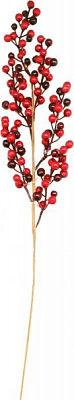 Декорация новогодняя Ветка с ягодами калины рождественская 63,5 см EPI-40341F