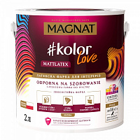 Краска латексная водоэмульсионная Magnat Kolor Love Mattlatex мат белый 2л 2,9кг 