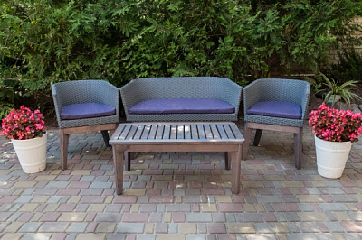 Комплект мебели Rattwood Андора 9478 серый 