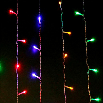 Электрогирлянда-штора Феєрія разноцветная встроенный светодиод (LED) 600 ламп 2,7 м