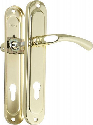 Ручка на планке Bruno 910K6 85 мм золото