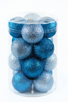 Набір ялинкових куль 9477 d145 мм 21,5 см 16 шт./уп.