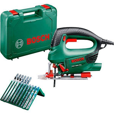 Електролобзик Bosch PST 800 PEL+10 пилок 06033A0101