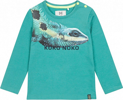 Реглан для хлопчика Koko Noko трикотажний р.140 бірюзовий U44808-37