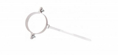 Кронштейн труби металевий Сяйво L=220 мм D=100 мм білий