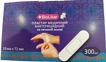 BioLikar Пластир бактерицидний на нетканій основі 19мм x 72мм 300 шт.