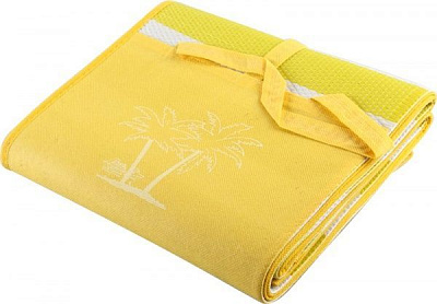 Коврик для пляжа 90x180 см желтый 