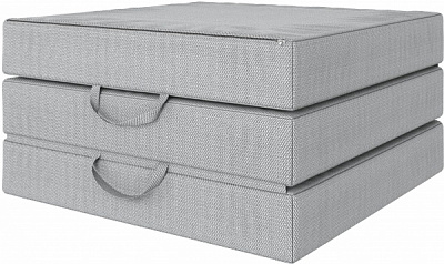 Матрац-трансформер сірий Origami 68x204 см