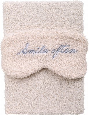 Книга для нотаток з маскою для сну А5 молочний