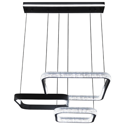 Люстра світлодіодна Victoria Lighting з пультом д/к 120 Вт чорний Zeus/SP3 black