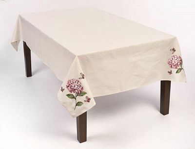 Скатерть «Гортензия« 24-19/00 140x180 см молочный Эдельвика 