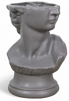 Ваза керамічна Rezon Давид V016Х02m 24 см сірий матовий 