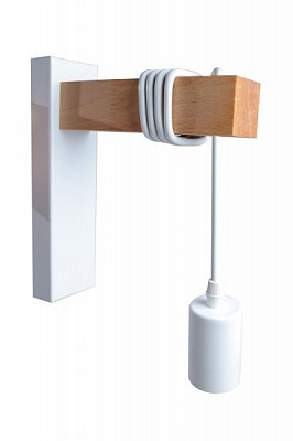 Бра Светкомплект RL 165 1x40 Вт E27 белый/дерево 