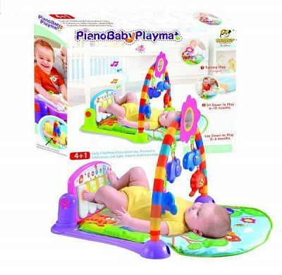 Развивающий коврик Shantou с дугами и бортом Радуга 49х40х9,5 см F1471653