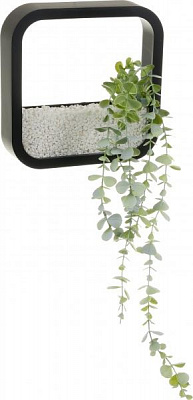 Декор настенный Nature квадратный 22,3x22,3 см черный 