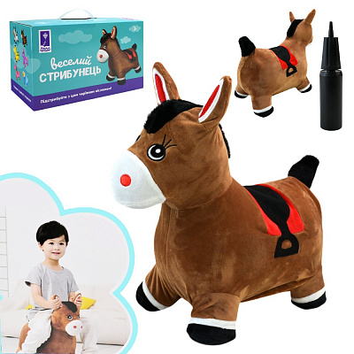 Попрыгунчик надувной Shantou Осел плюшевый PJ2809