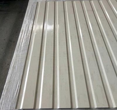 Профнастил глянцевый Strimex С-8 1225x2000 мм RAL 1015 бежевый