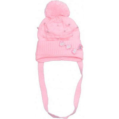Шапочка детская для девочки Luna Kids р.40-42 светло-розовый 1826