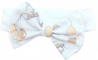 Повязка на голову Minikin р.41-47 белый с рисунком 22070341-47