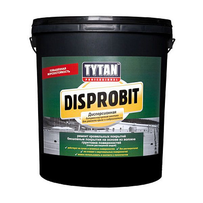 Мастика бітумно-каучукова Disprobit для ремонту та гідроізоляції 20 л чорна