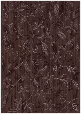 Плитка Cersanit Танака флауэр браун декор 25х35 