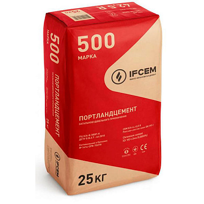 Цемент IFCEM ПЦ II/А-Ш-500-Н 25 кг