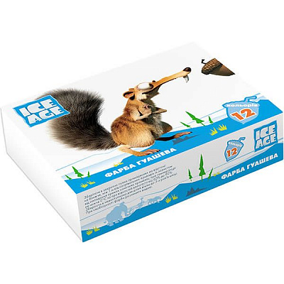 Гуашь Ice Age 12 цветов