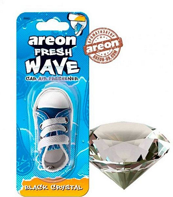 Ароматизатор подвесной АРЕОН Фрэш вейв (кеды) Черный кристал