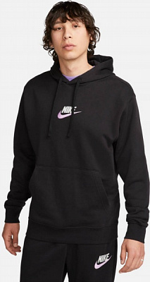 Джемпер Nike M NK CLUB+ FT PO HOODIE LBR FB7788-010 р.S черный