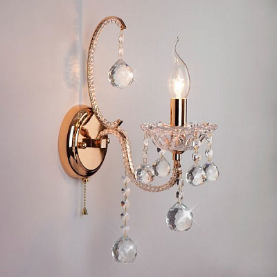 Бра Strotskis Ariella 1x60 Вт E14 золото 10044/1