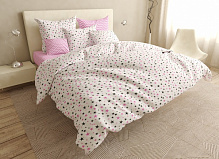 Комплект постельного белья 2,0 Pink Stars белый с рисунком UP! (Underprice) 