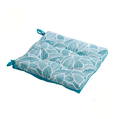 Подушка на стул Ost-Fran 40x40x6 см лонета Yuma Jade стеганая 5008