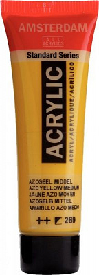 Краска акриловая желтый средний 269 20 мл Amsterdam Standart Royal Talens