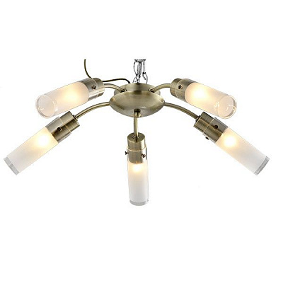 Люстра стельова Accento lighting Sakura 5xE14 антична латунь ALHu-HKC31607-5AB