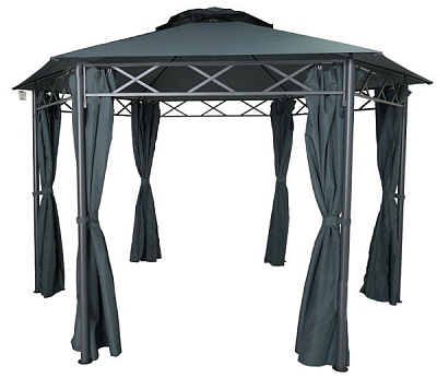 Садовый павильон Indigo 2x2x2x2,75 м темно-зеленый DU512