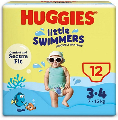 Подгузники-трусики Huggies Little Swimmers 4 7-15 кг 12 шт.