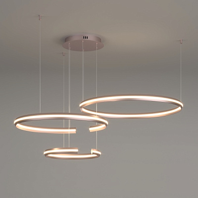 Светильник светодиодный Strotskis Gap LED пульт ДУ/Wi-Fi 160 Вт никель/сатин 90280/3 (сатинований нікель) 