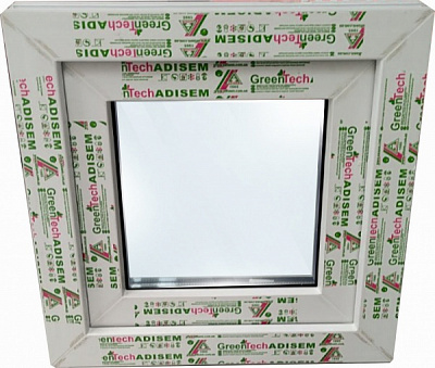 Окно поворотно-откидное GreenTech 60 600x600 мм правое 