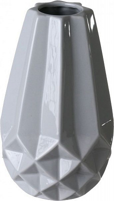 Ваза Glam 13х13х21,7 см сіра Dehua