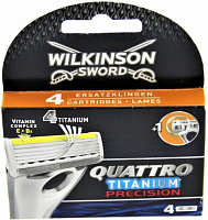 Сменный картридж WILKINSON SWORD Quattro Precision 4 шт.