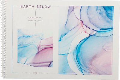 Альбом для малювання А4 36 аркушів на спіралі в асортименті Поділля