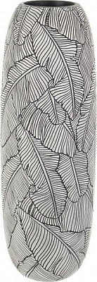 Ваза для цветов Leaf 17х17х47,5 см серая