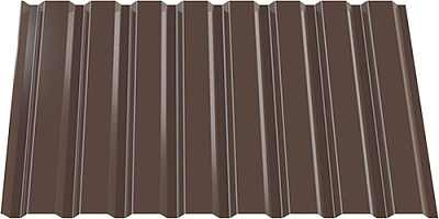 Профнастил глянцевый INDUSTRY ПК 20х910х2000 RAL 8017 (0,3 мм)