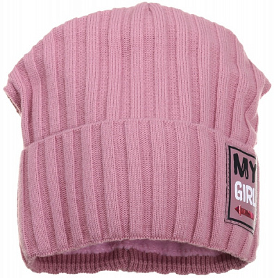 Шапочка дитяча для дівчинки Kraft+ р.52-54 пильна троянда 1835