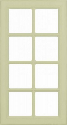 Фасад для кухни Грейд-Плюс Фисташка матовая № 300 R 920х522 ВТ-шпрос/ Санторино