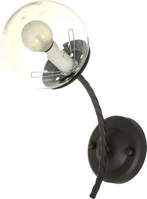 Бра Accento lighting ALKK-GH96284-1W 1x40 Вт E14 черный 