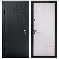 Дверь входная Министерство дверей КС 260 Микс антрацит / белый матовый 2050x960 мм левая