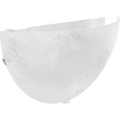 Светильник настенный Декора НББ Орхидея 1/2 1x60 Вт E27 белый 24971 